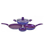 Blueberry Aluminium with Ceramic Coating Cookware Set